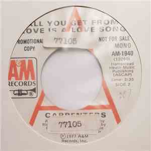 Carpenters - All You Get From Love Is A Love Song / I Have You download free Carpenters - All You Get From Love Is A Love Song / I Have You download mp3 flac