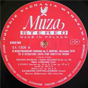 Fryderyk Chopin - The IX International Chopin Piano Competition - Warsaw download free Fryderyk Chopin - The IX International Chopin Piano Competition - Warsaw download mp3 flac