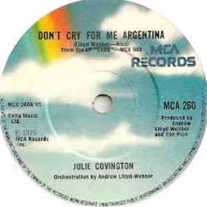 Julie Covington - Don't Cry For Me Argentina download free Julie Covington - Don't Cry For Me Argentina download mp3 flac