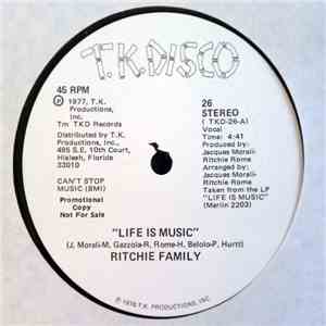 Ritchie Family - Life Is Music / Lady Luck download mp3 flac