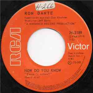 Ron Dante - How Do You Know download free
